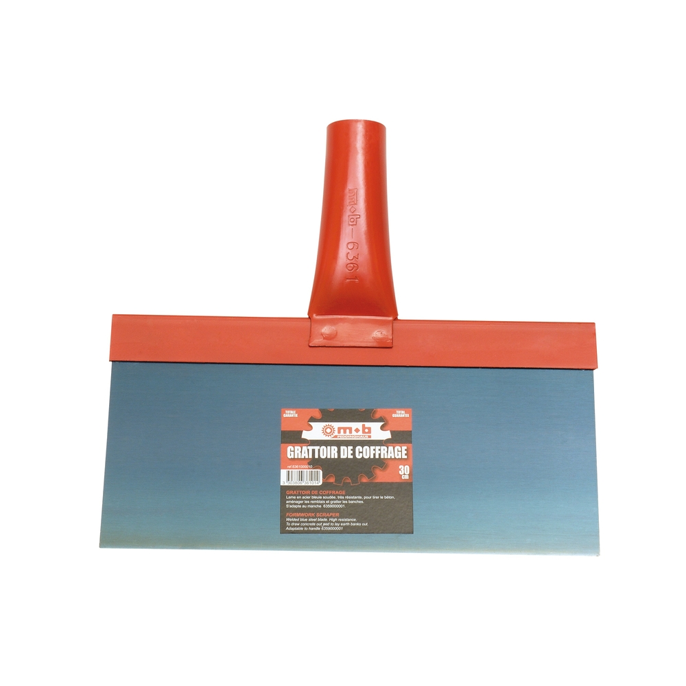 Grattoir à coffrage 30cm avec manche bois 110cm - MOB OUTILLAGE - 6361000201