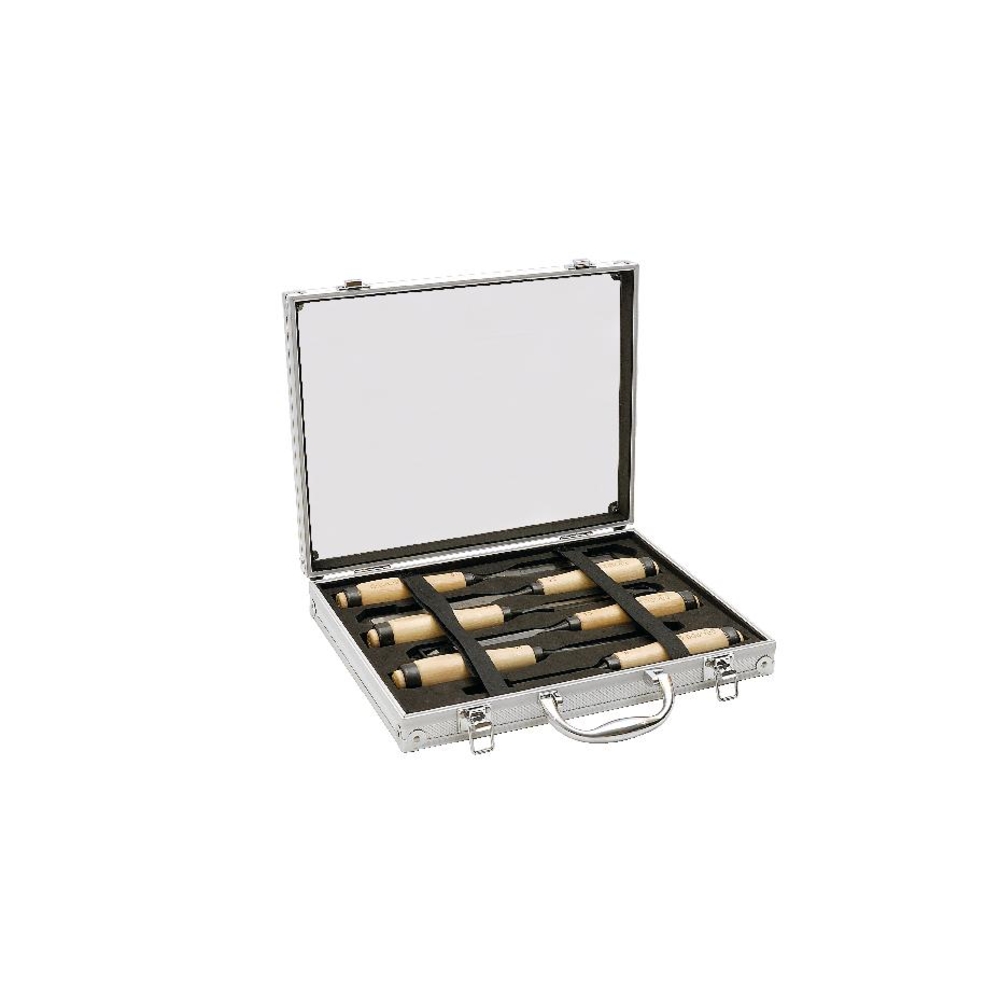 MALLETTE ALU 6 CISEAU SCULPTEUR BOIS MOB - 7000300001