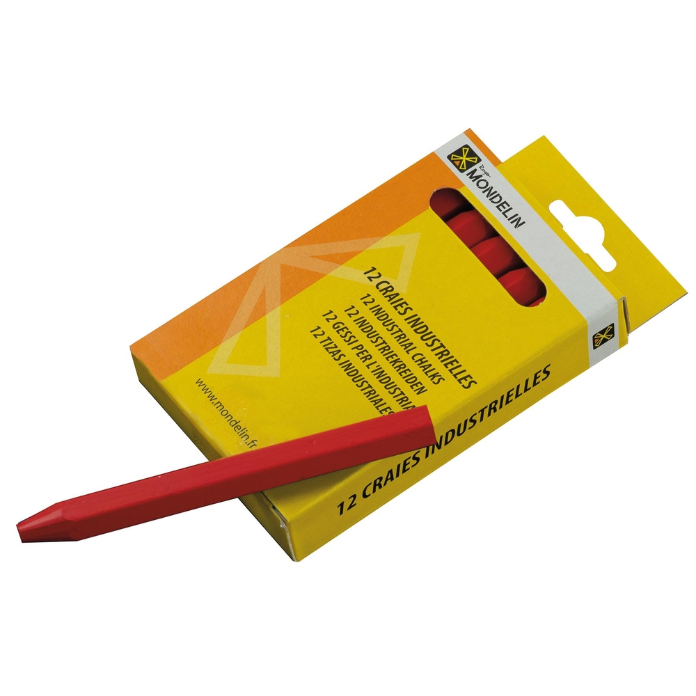 ETUI 12 CRAIES BLANCHES 12 CM MONDELIN - 813180