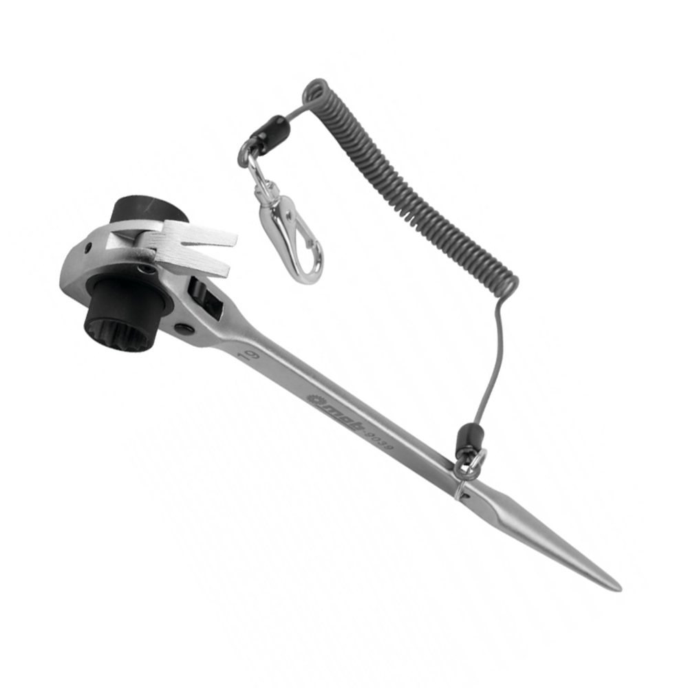 CLÉ ECHAFAUDAGE 4 EN 1 - 19&22 MM  - AVEC DRAGONNE - MOB OUTILLAGE - 9039191001