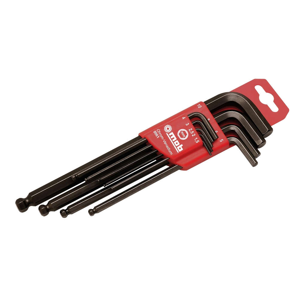 ETUI 9 CLES MALES LONG SPH 6 PANS 1,5-10MM CRV SUR CARTE MOB - 9061011101