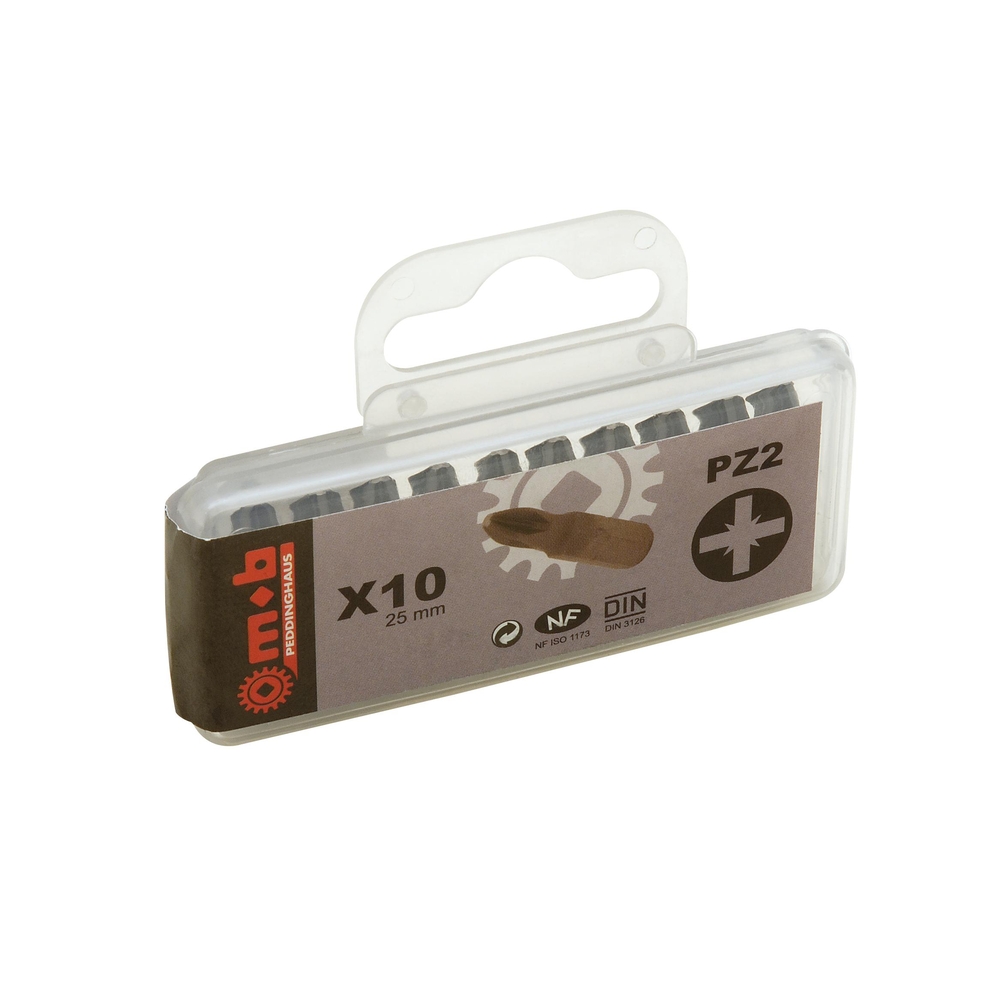 BOITE 10 EMBOUTS NUS 1/4 PZ2 MOB - 919C021401