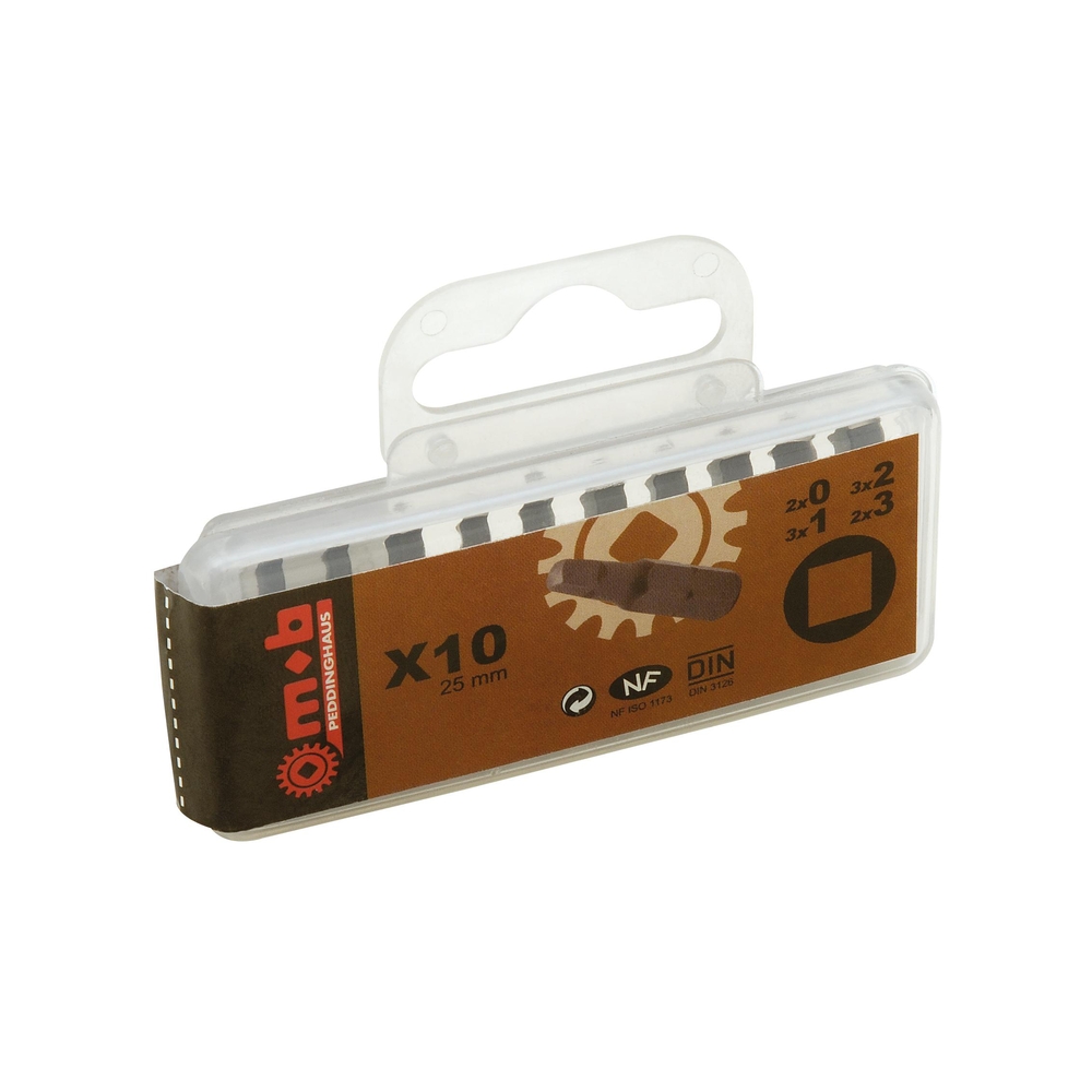 BOITE 10 EMBOUTS NUS 1/4 CARRE C0+C1+C2+C3 MOB - 919F991401