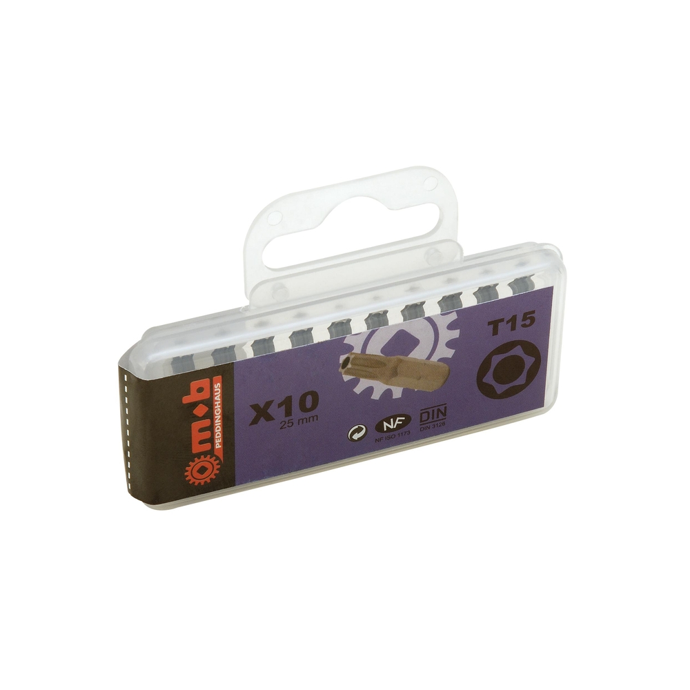 BOITE 10 EMBOUTS NUS 1/4 T30 TAMPER MOB - 919G301401