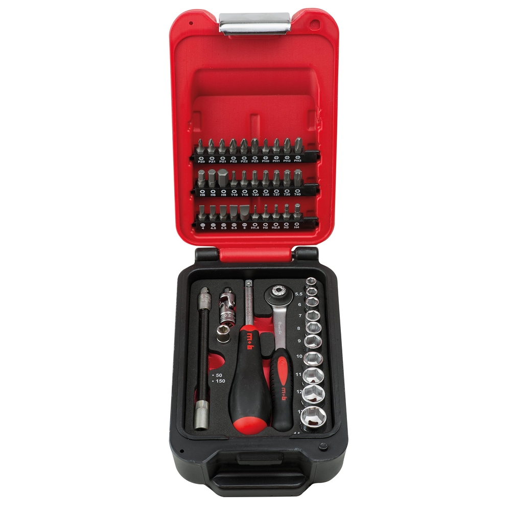 COFFRET BOX 1/4 46 PIECES 6 PANS CLIQUET ROND MOB - 9416046001