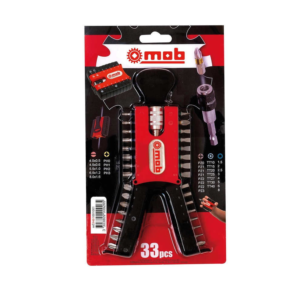 BOITE 32 EMBOUTS VISSAGE+PORTE-EMBOUT / COQUE MOB - 9461001001