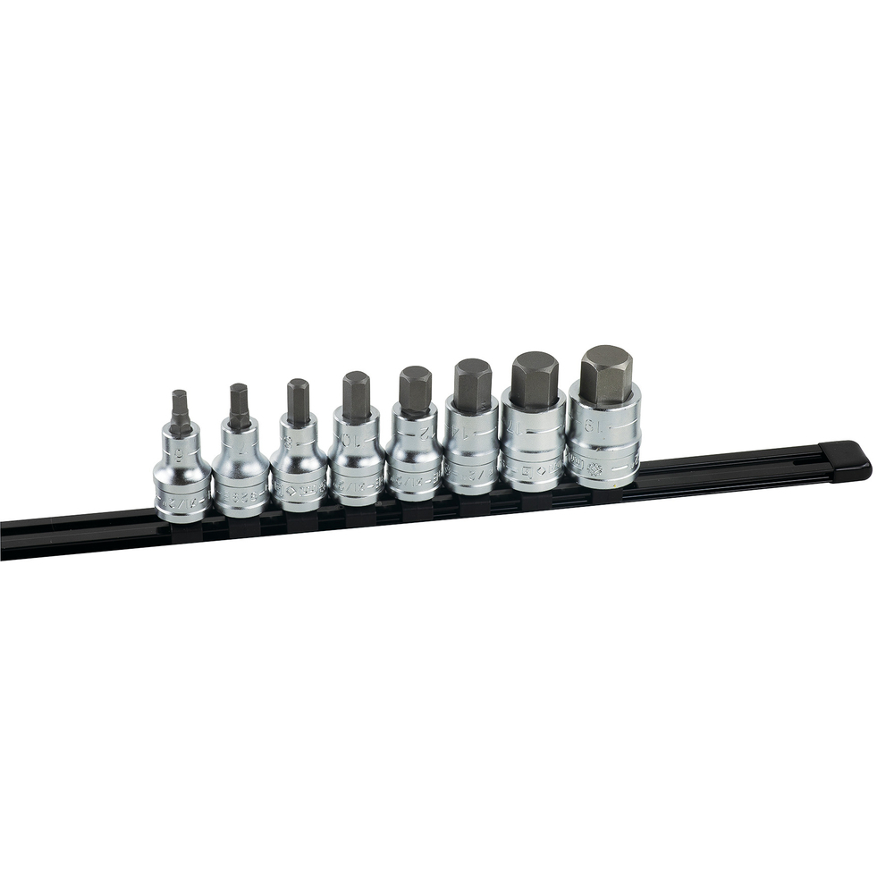 Jeu de 8 douilles tournevis 1/2 taille 6 a 19 sur rack - MOB OUTILLAGE - 9482008001