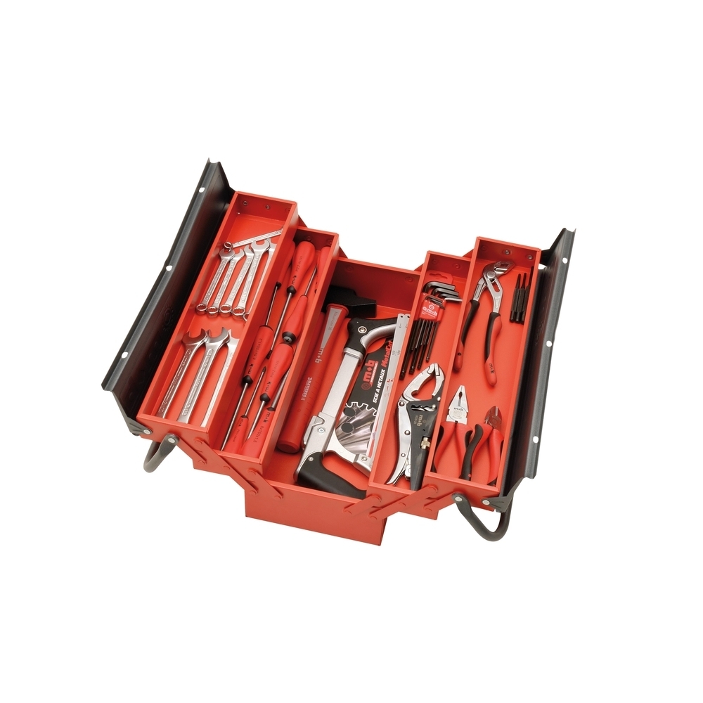 CAISSE A OUTILS 5 CASES 450MM GARNIE 40PCS MOB - 9501040101