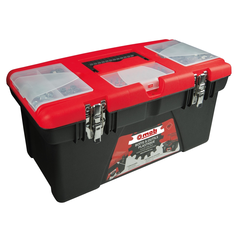 BOITE A OUTILS PLASTIQUE 19'' 480X250X230 MOB - 9506000301