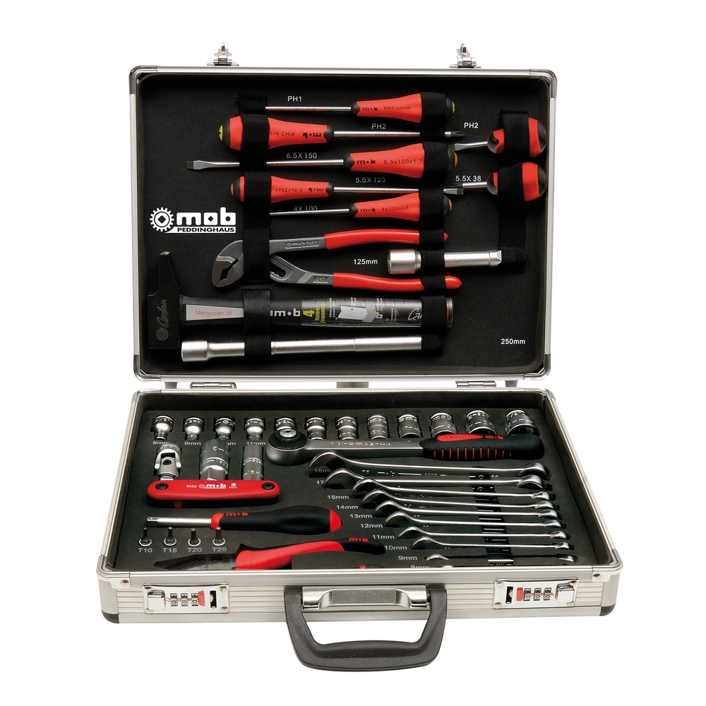 MALLETTE ALUMINIUM + COMPOSITION 51 OUTILS MOB - 9530051001