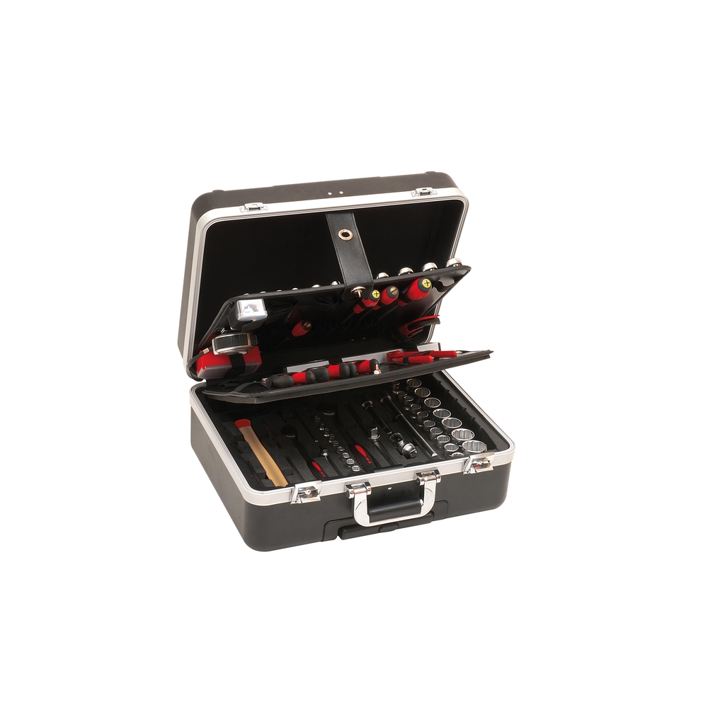 VALISE TROLLEY INTEGRE ABS NOIR 128 PCS MOB - 9538128001