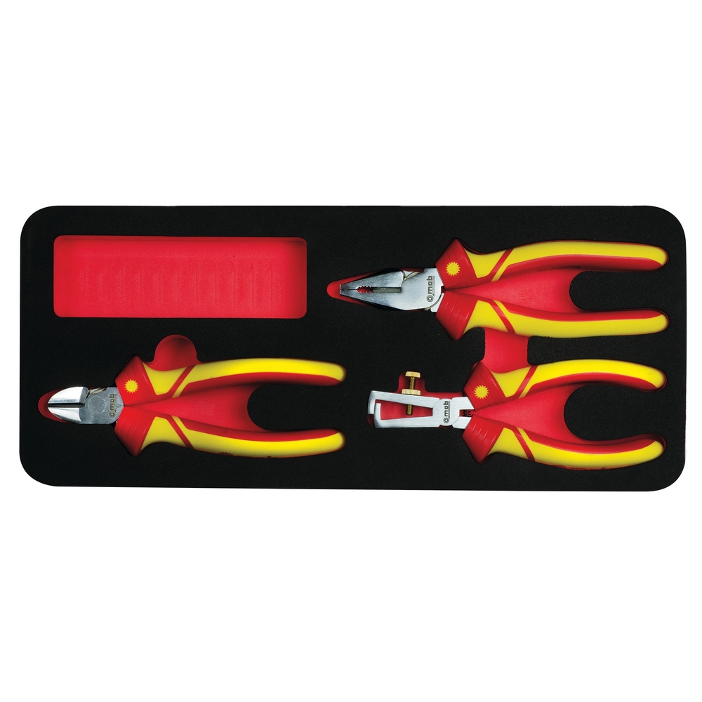 Module mousse 3 pinces isolées 1000V - MOB OUTILLAGE - 9823003001