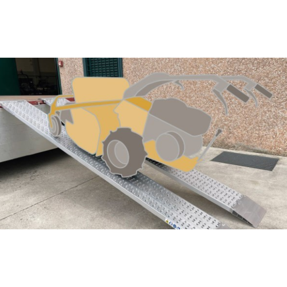 PAIRE DE RAMPES DE CHARGEMENT METALMEC 030X615X2500 SANS BORDS - MM035SL6025