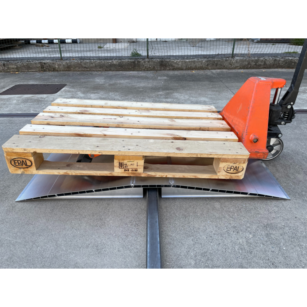 Rampe d'accès type pont 105x950x1450 mm - 1000kg - METALMEC - MM551S09514