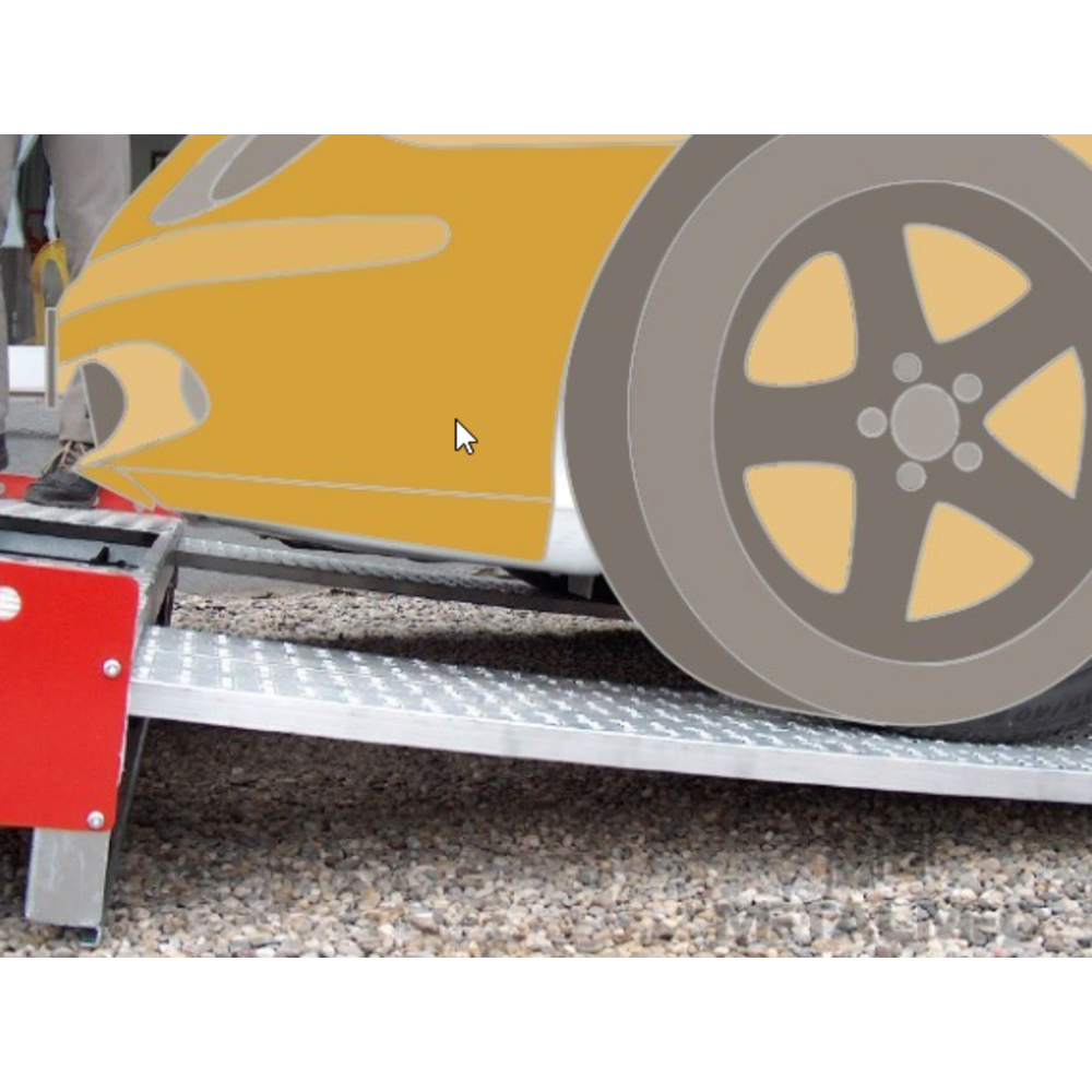 PAIRE DE RAMPES DE CHARGEMENT METALMEC 040X615X2500 SANS BORDS - MMO45SL6025