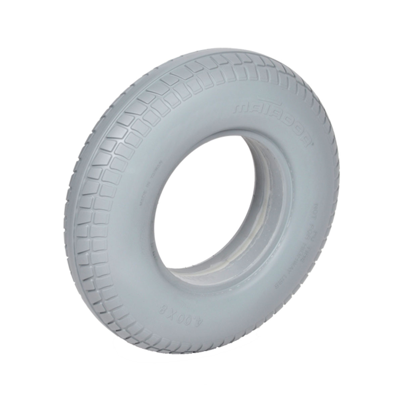 Roue de brouette increvable 4.80/4.00-8 - Ø400 mm grise MATADOR - 11296
