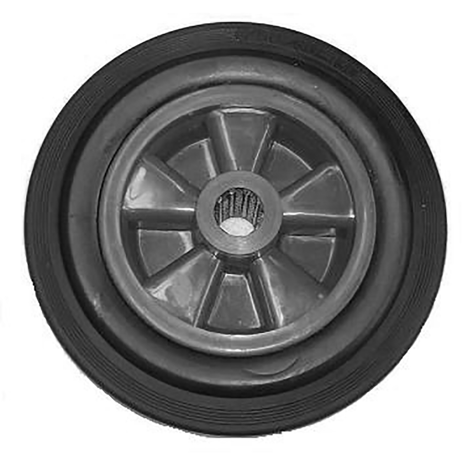 Roue de brouette en caoutchouc plein avec jante en plastique axe Ø 25 mm MATADOR - 11310