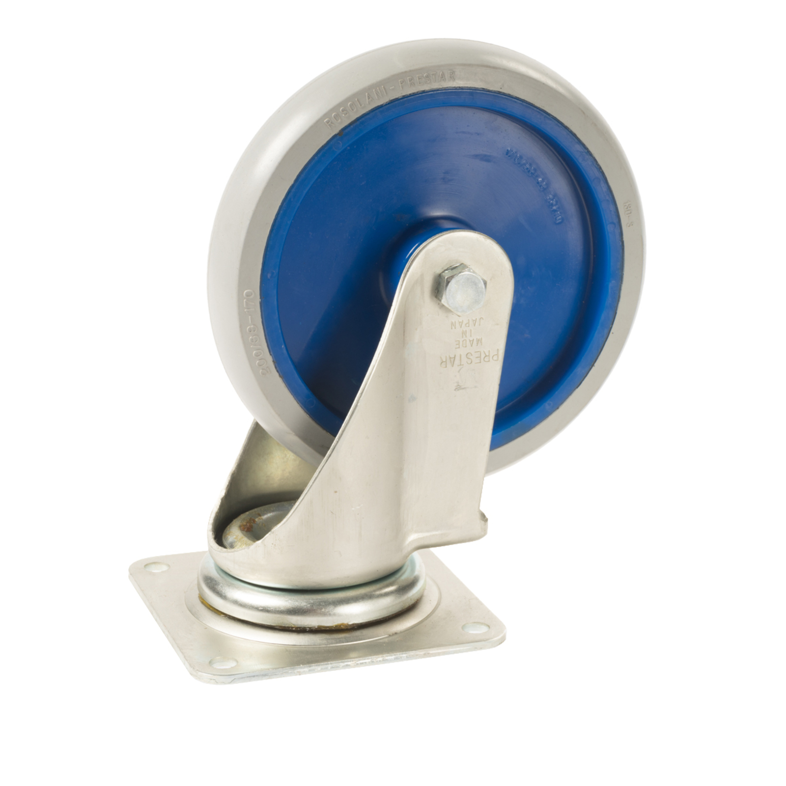 Roue pivotante  8″ Ø200 mm pour chariots NG-série avec fourche en acier MATADOR - 11410