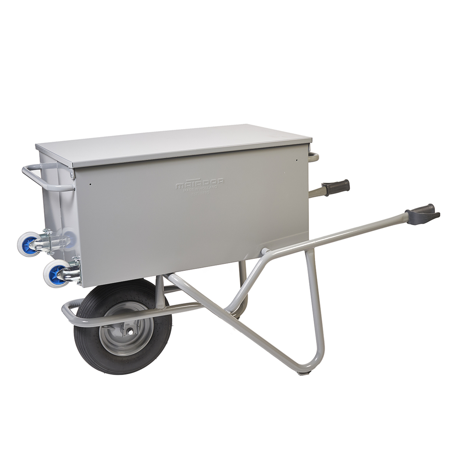 Brouette boîte à outils basculante cantine 900x500x430 mm Roue pneumatique MATADOR - 11616