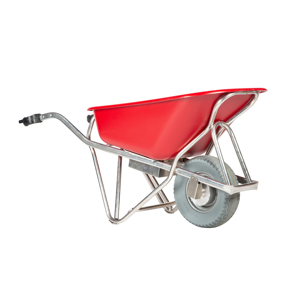 BROUETTE ELECTRIQUE ROUGE 90L MATADOR - ROUE INCREVABLE, CHARGE 250KG - 16961