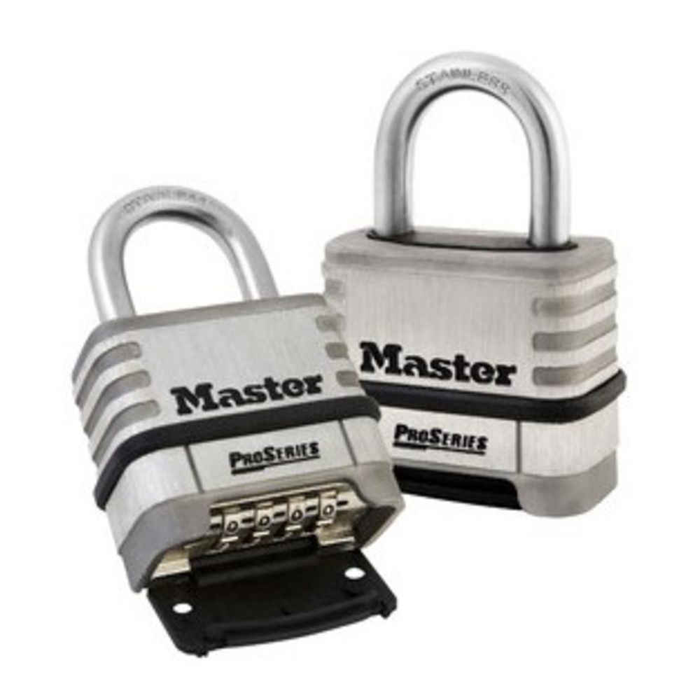 Cadenas 57mm Pro Series Inox à combinaison reprogrammable MASTERLOCK - 1174D