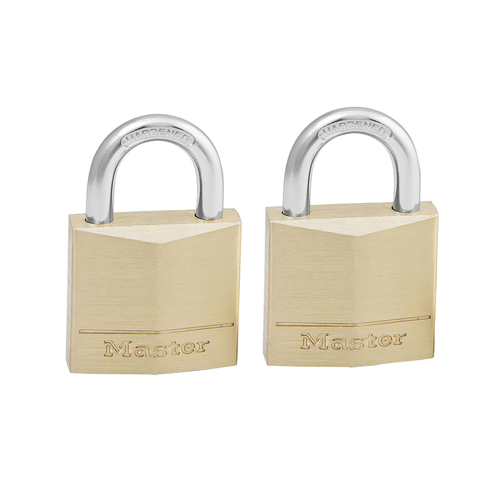 Lot de 2 cadenas laiton 30mm à clé MASTERLOCK - 130EURT