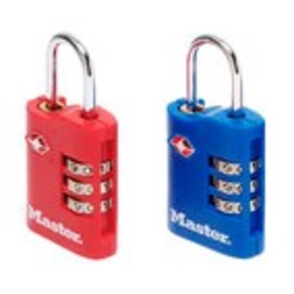 Lot de 2 cadenas TSA à combinaison MASTERLOCK - 4686EURT