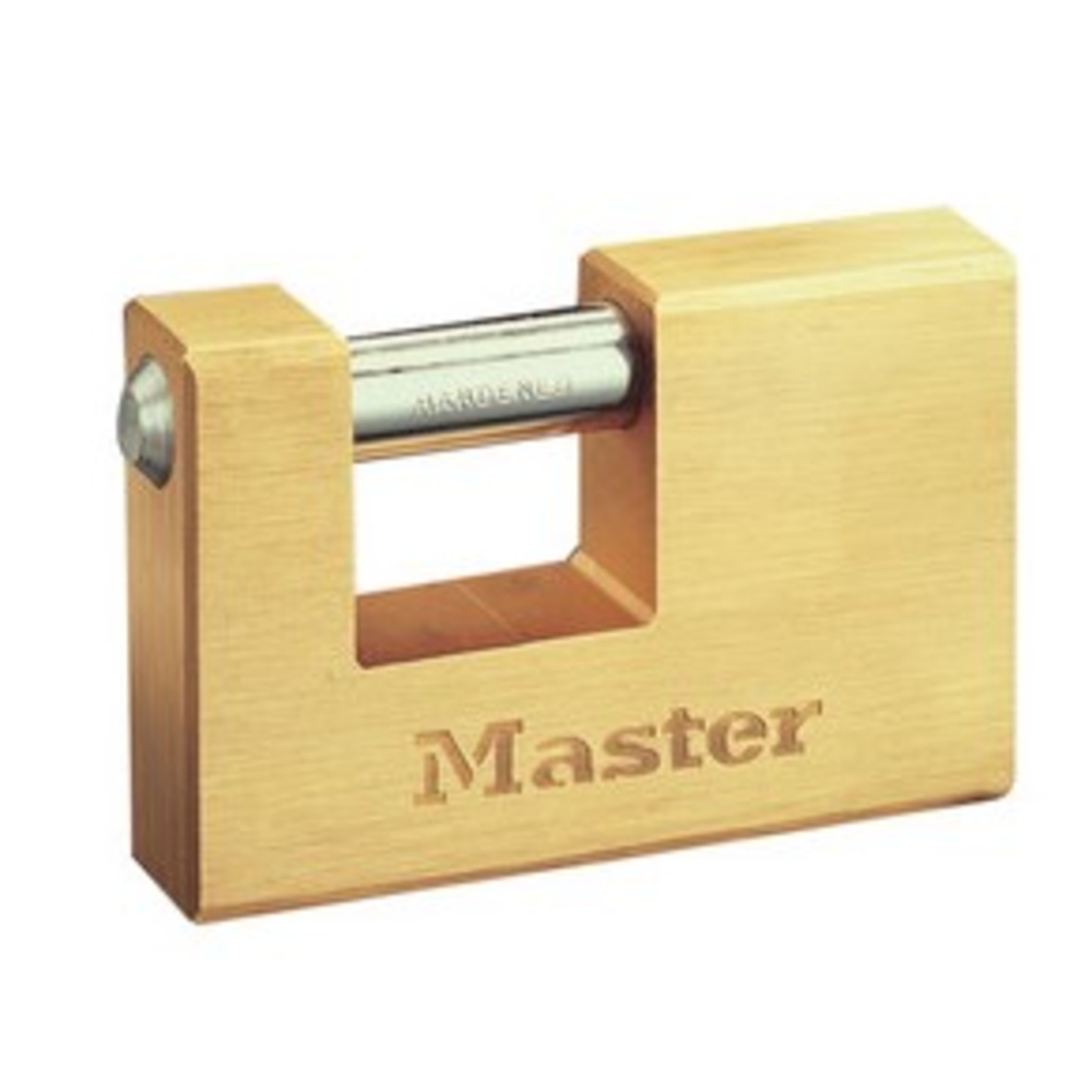 Cadenas rectangle laiton 63mm à clé MASTERLOCK - 606EURD
