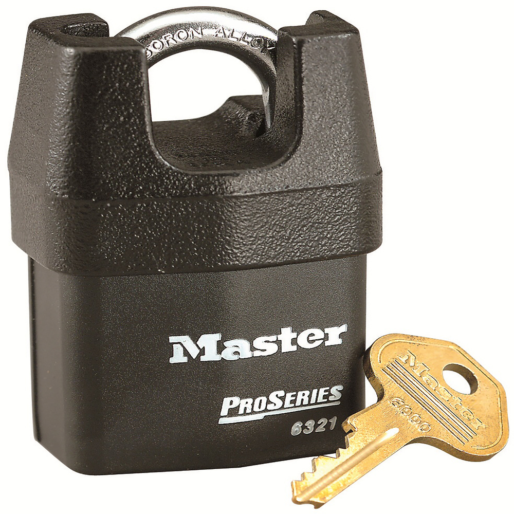 Cadenas 54mm Pro Series tout-Temps Anse protégée à clé MASTERLOCK - 6321EURD