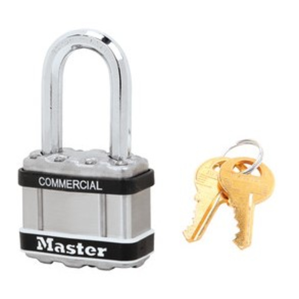 Cadenas Excell Inox 44mm à clé anse longue MASTERLOCK - M1LFSTS