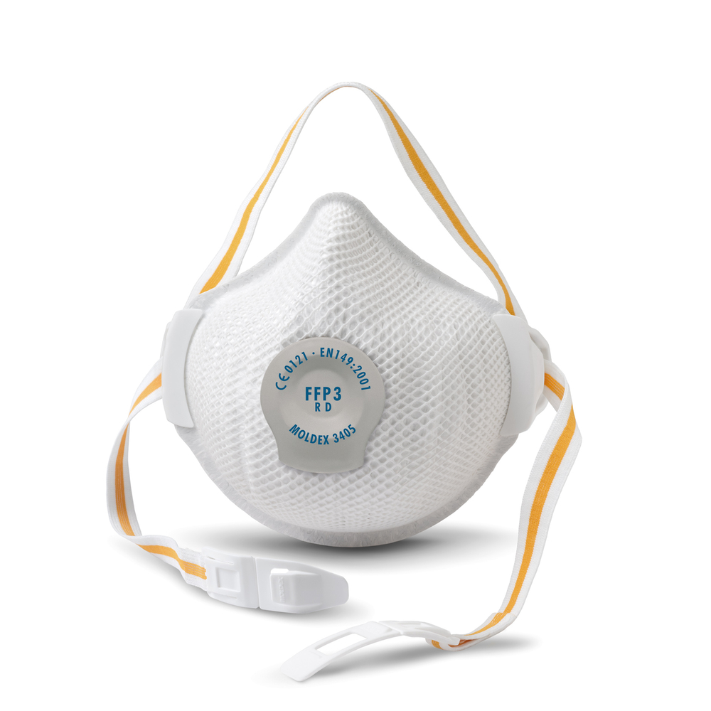 MASQUE FFP3 R D AVEC SOUPAPE AIR PLUS LOT DE 5 - MOLDEX - 340501