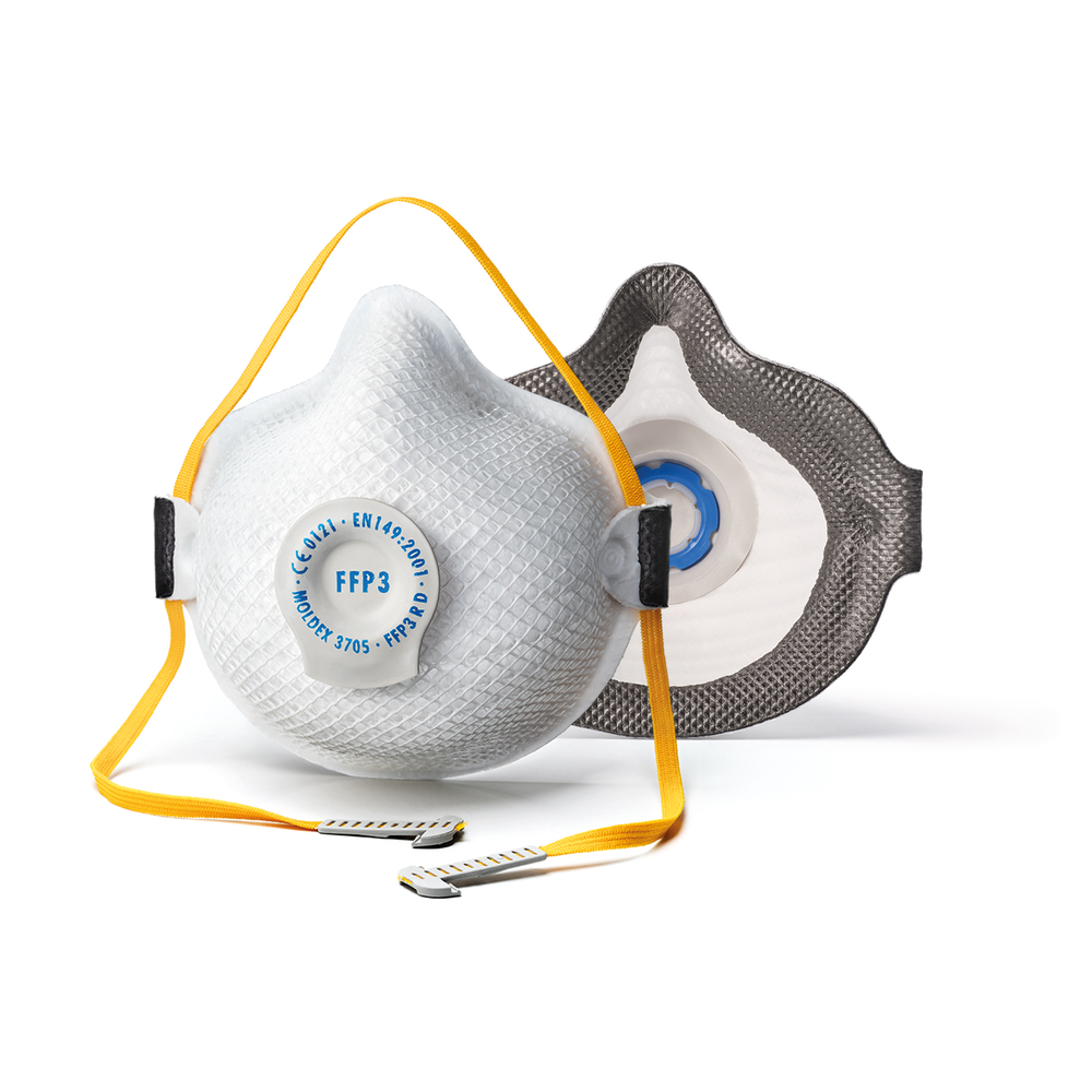 MASQUE FFP3 AVEC SOUPAPE VENTEX - AIR SEAL LOT DE 8 - MOLDEX - 370515