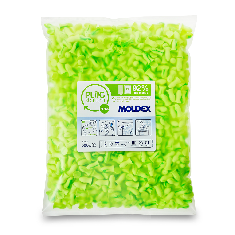 BOUCHONS CONTOURS RECHARGE DE 500 PAIRES - MOLDEX - 746001