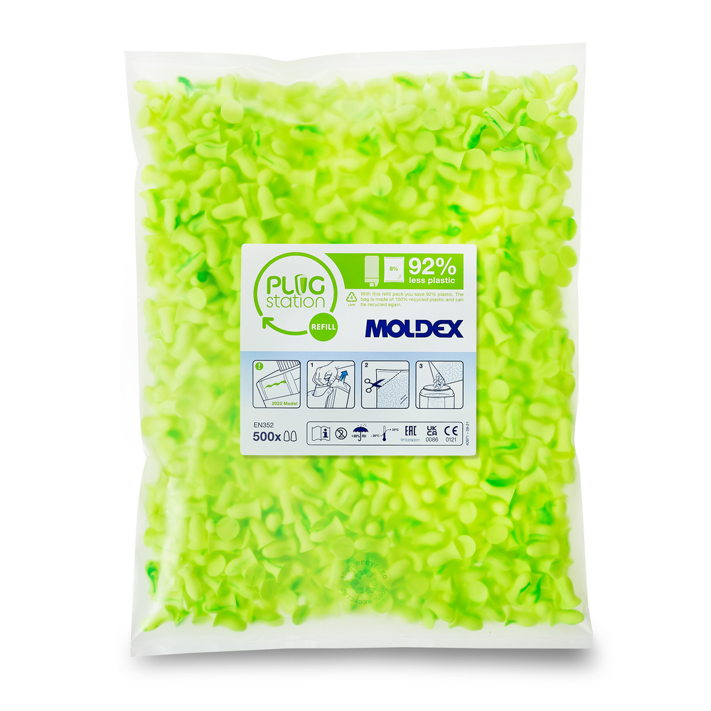 BOUCHONS CONTOURS SMALL RECHARGE DE 500 PAIRES - MOLDEX - 746301