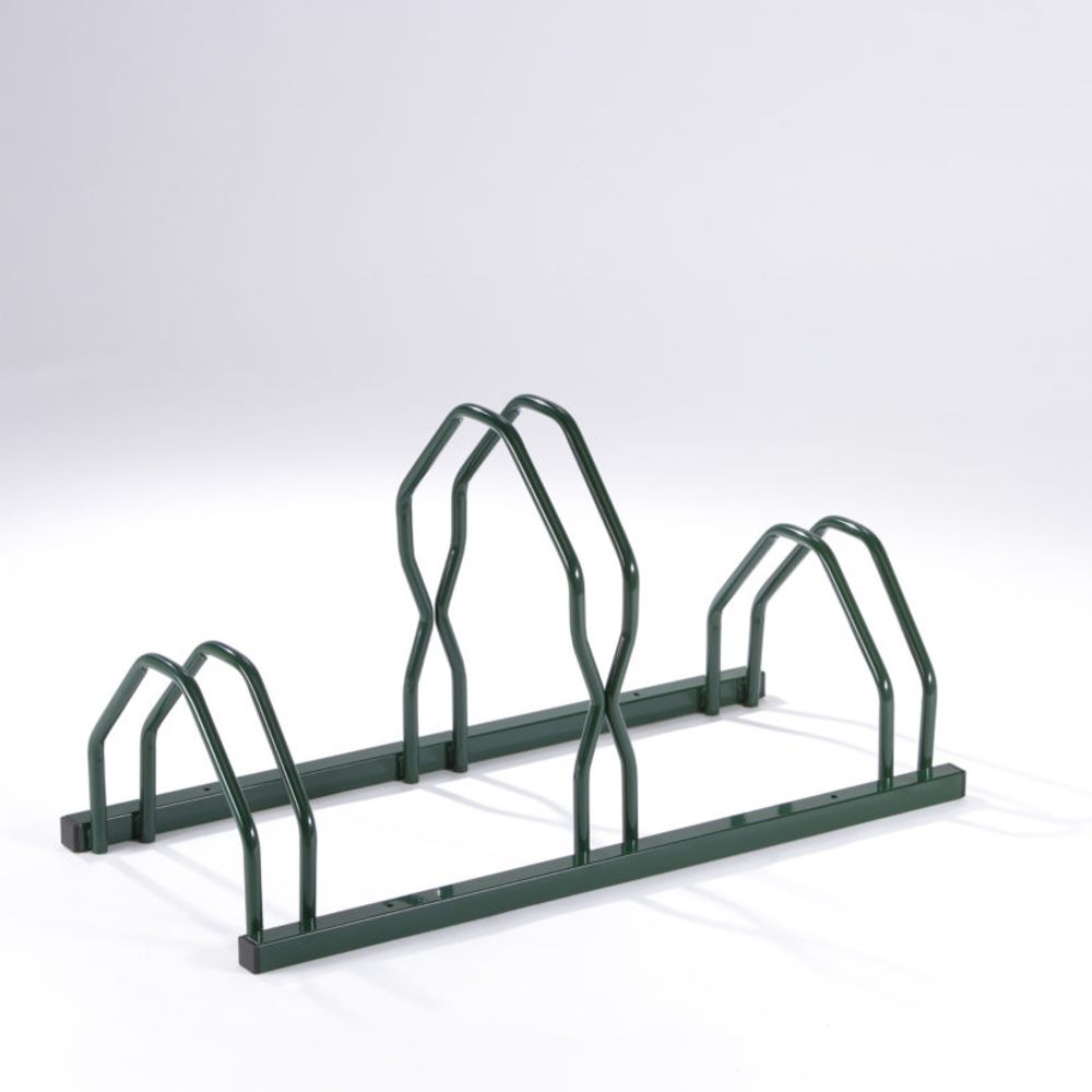 Râtelier 3 vélos sur 2 niveaux coloris vert - MOTTEZ - B129V3VT