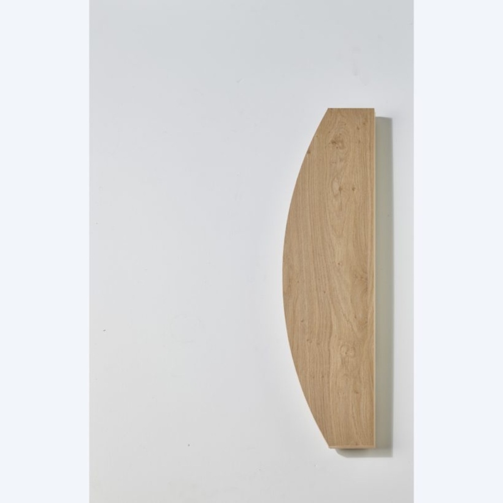 Tablettes bois bombée 60 x 15 cm Chêne rustique - MOTTEZ - B172VCH