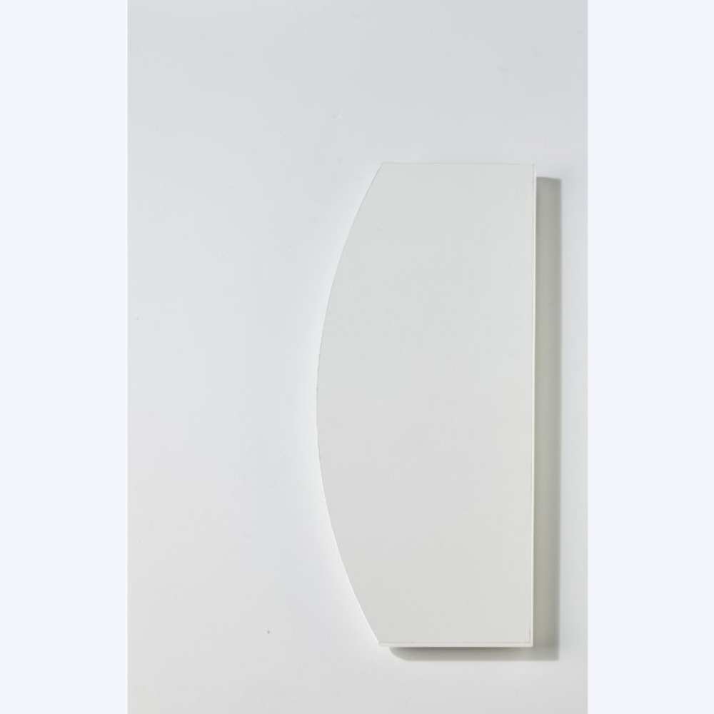 Tablettes bois bombée 60 x 25 cm finition Blanc - MOTTEZ - B177VBC