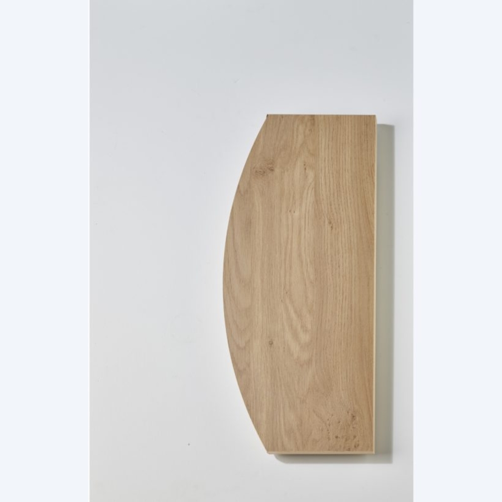 Tablettes bois bombée 60 x 25 cm Chêne rustique - MOTTEZ - B177VCH
