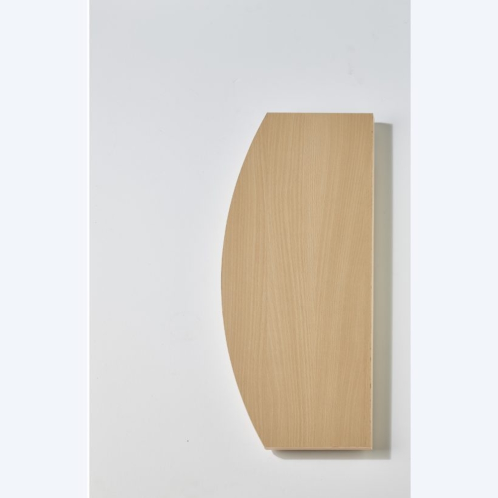 Tablettes bois bombée 60 x 25 cm finition Hêtre - MOTTEZ - B177VHE