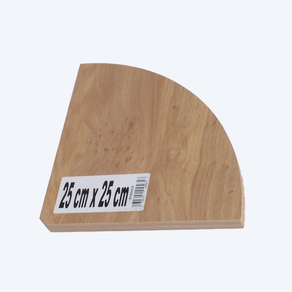 Tablettes bois 1/4 rond - 35 x 35 cm finition Hêtre - MOTTEZ - B194VHE