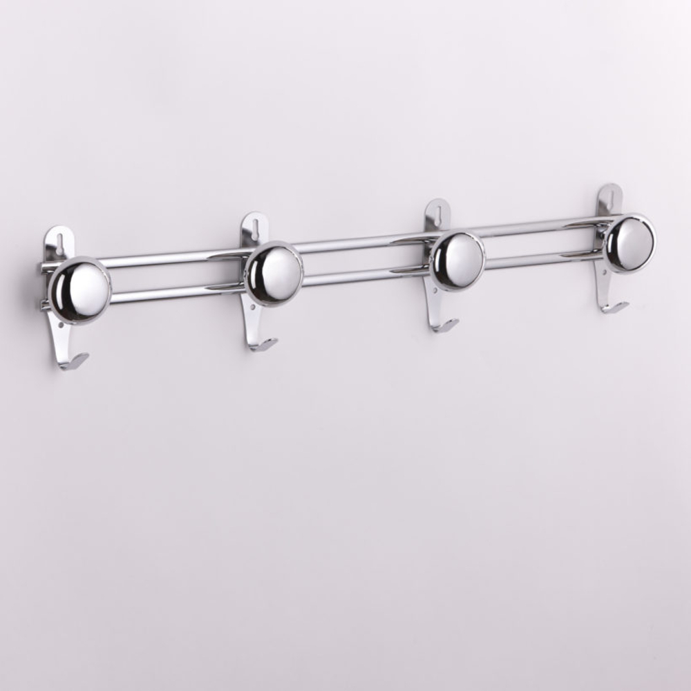  Portemanteaux métal 4 têtes – coloris chrome  - MOTTEZ - B220V4CH