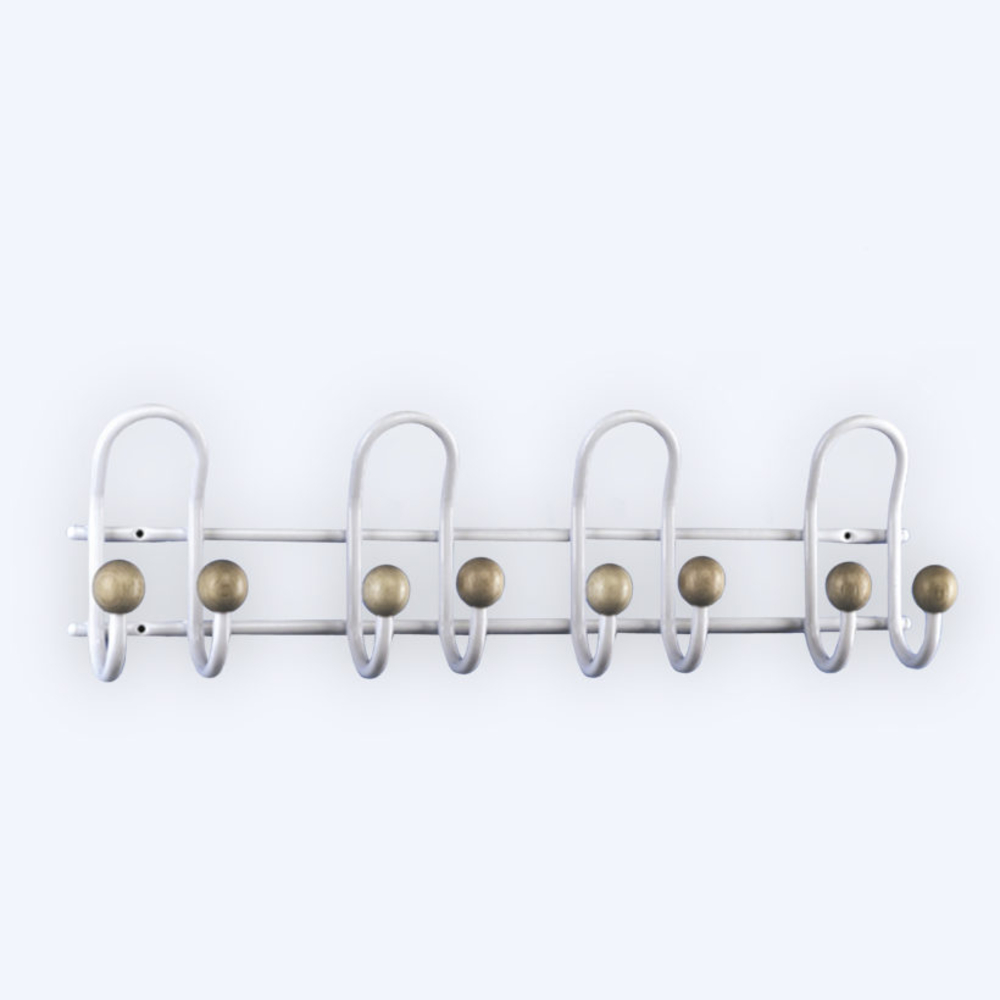 Portemanteaux 4 patères + 8 crochets - MOTTEZ - B224VBC