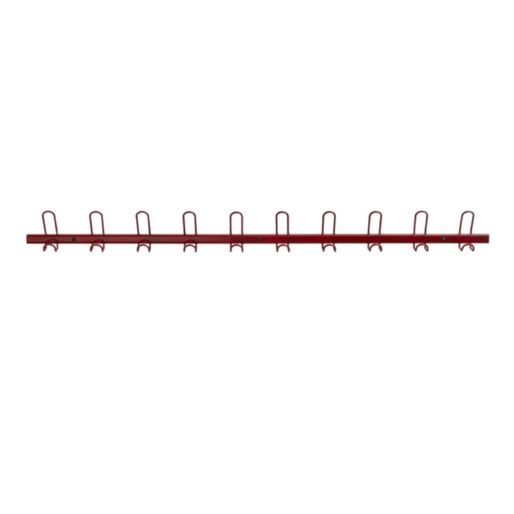 Portemanteaux 10 patères coloris rouge - MOTTEZ - B230CRG