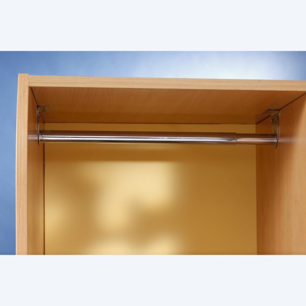 Barre de penderie nickelée de 68 à 120cm - MOTTEZ - B243Q120