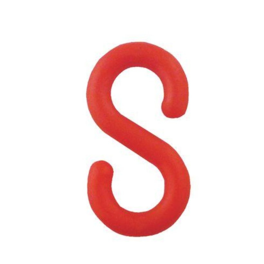 Lot de 10 crochet en S d’assemblage de chaine rapide rouge - MOTTEZ - B333S10RG
