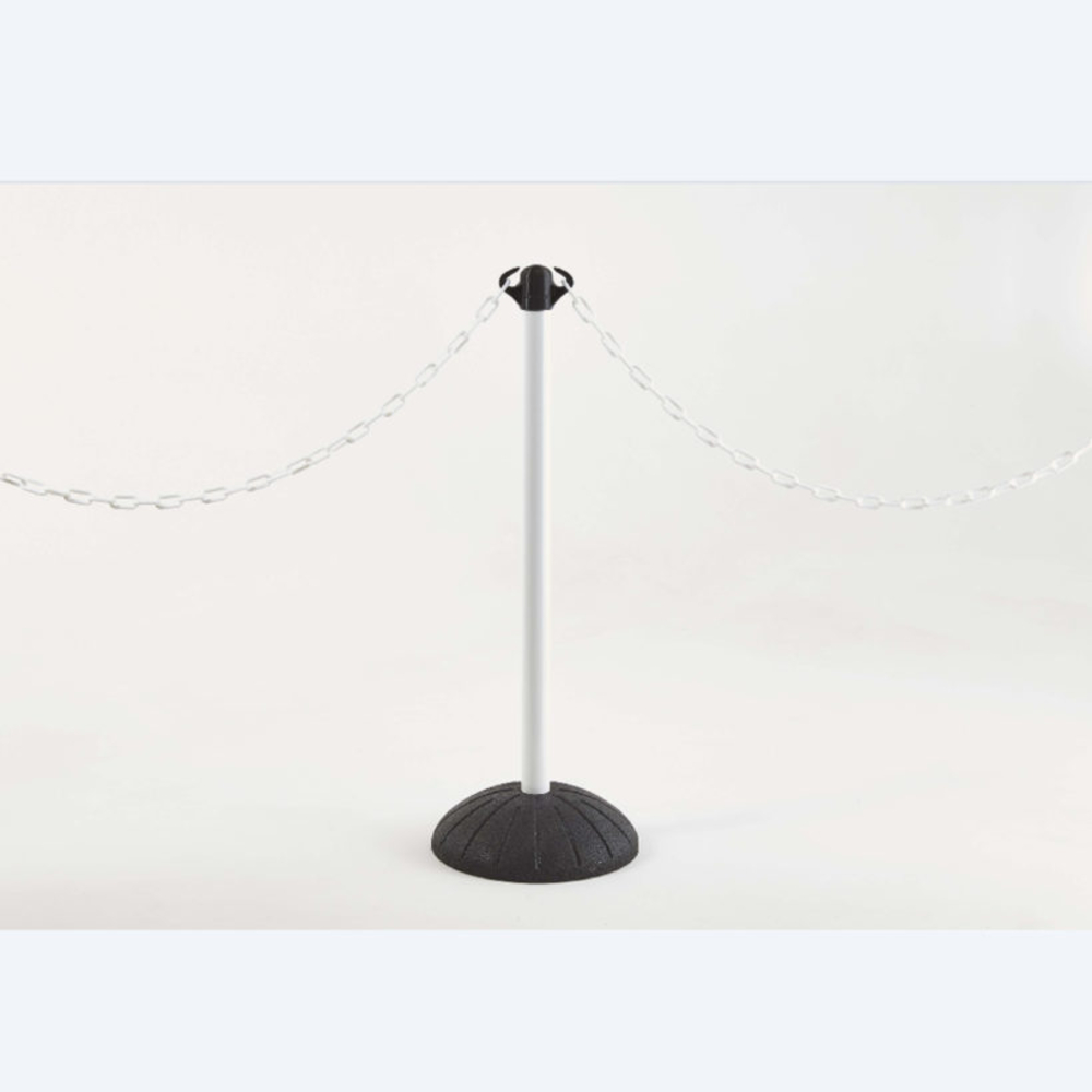 Potelet avec socle en caoutchouc noir « pro » - MOTTEZ - B347SBC