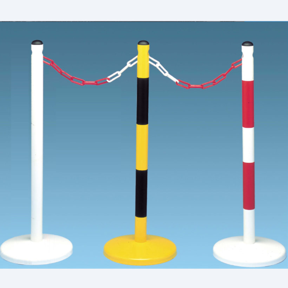 Potelet sur coupelle 90 cm - jaune / noir - MOTTEZ - B363CJN