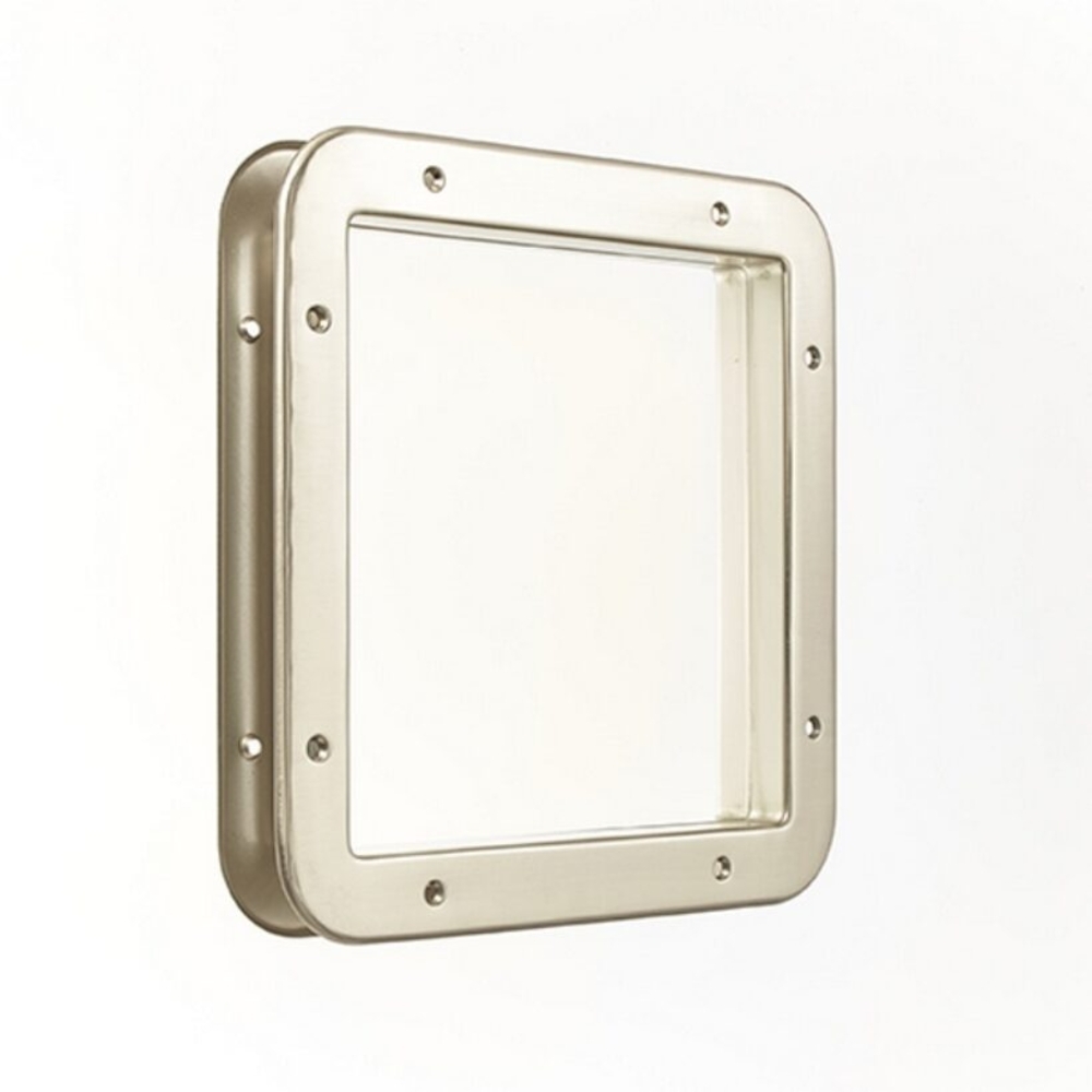  Hublot de porte carré métal  - MOTTEZ - B409S2METCUB