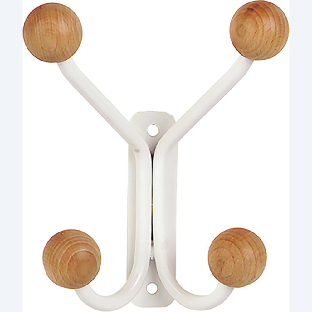 Portemanteaux 4 crochets coloris blanc - MOTTEZ - B710VBC