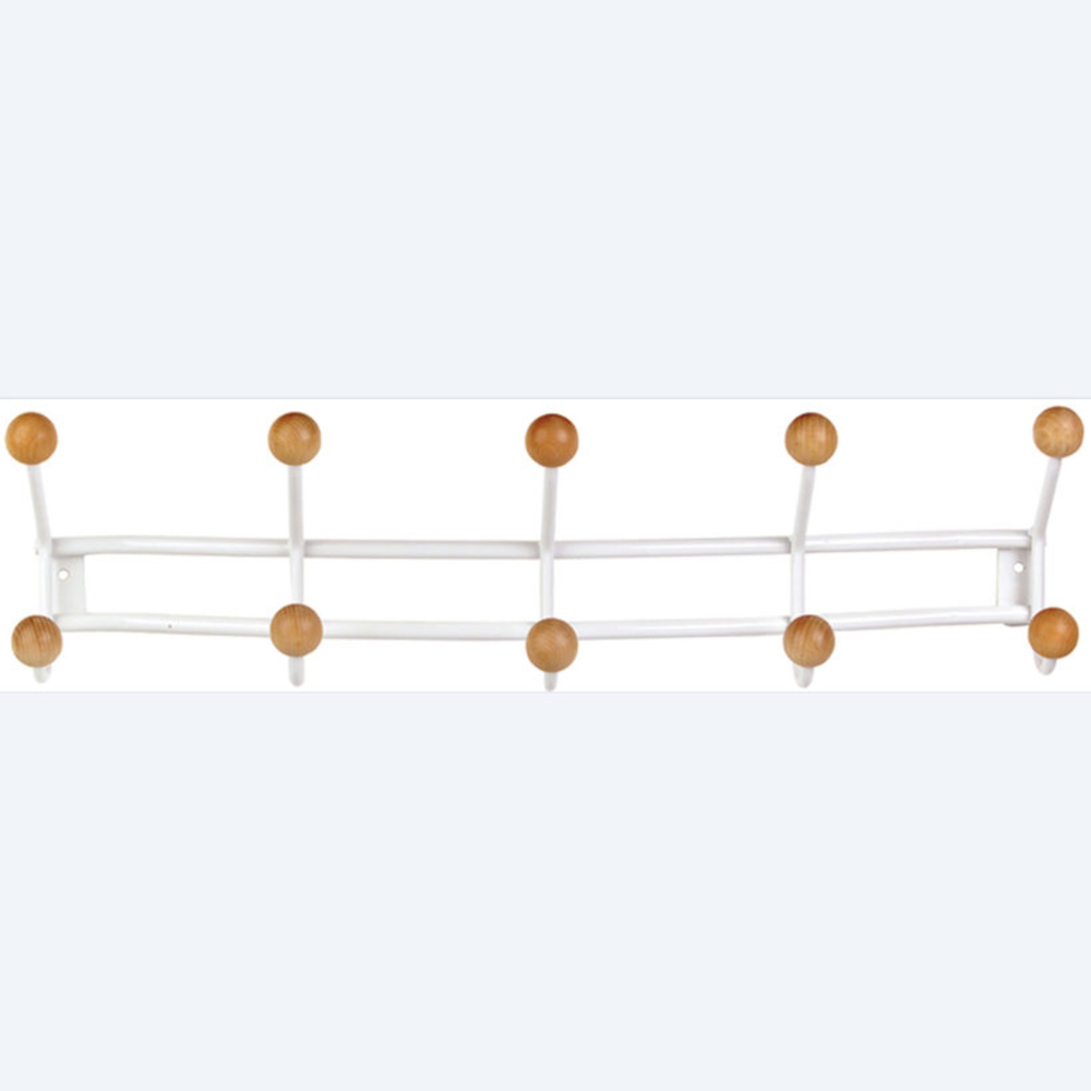 Portemanteaux 10 crochets coloris blanc - MOTTEZ - B712VBC